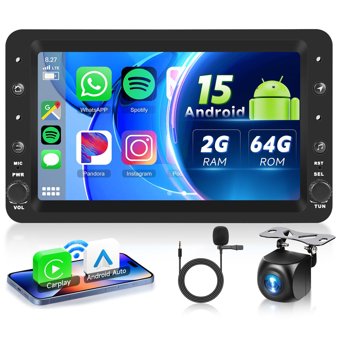 VECHTEL Autoradio 2G+64G Android 15 für Alfa Romeo 159 2004-2011, 7 Zoll HD Touchscreen Auto Radio m