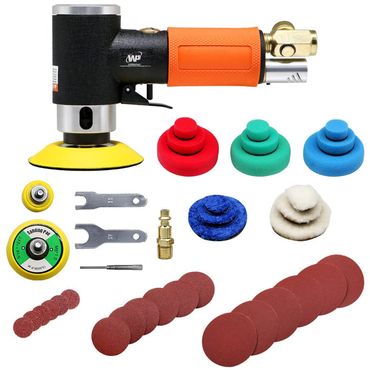 WorkPad Mini Auto Poliermaschine, Druckluft Polierer, WP 25mm 50mm 76mm Exzenter Schleifer Winkelsch