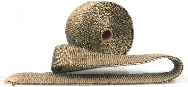 RACEFOXX Hitzeschutz, Band, Hitzeschutzband Basaltfaser Gewebe, bis 1000 Grad, 10 m Rolle, braun, Au