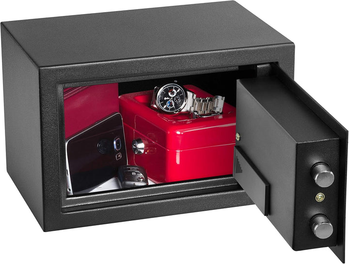 HomeSafe HV20E Möbeltresor mit Elektronikschloss, 20x31x20cm (HxBxT), Digitaler Tresor für Zuhause,