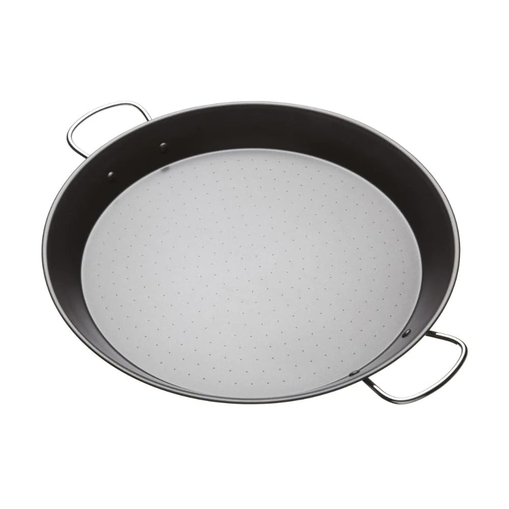 KitchenCraft World of Flavours Paella Pfanne, Antihaftbeschichtet, Carbonstahl, 40 cm 28 x 18 x 18 c