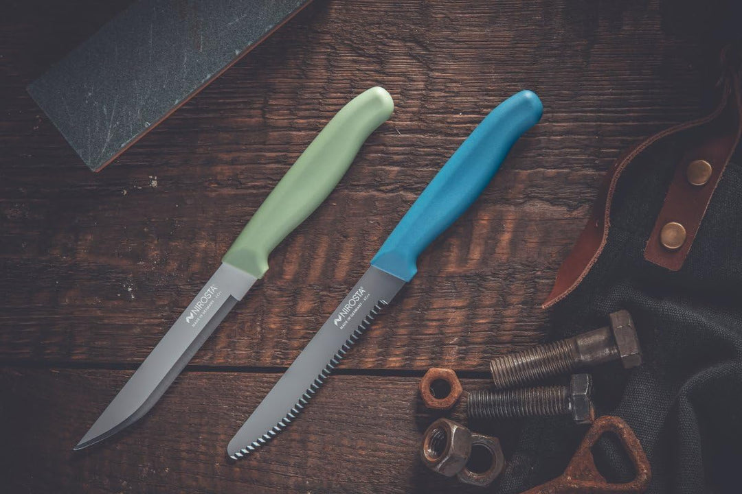 NIROSTA Elemental 2er Messerset – Made in Germany – Extra Scharfe Klingen – Frühstücks- & Universalm