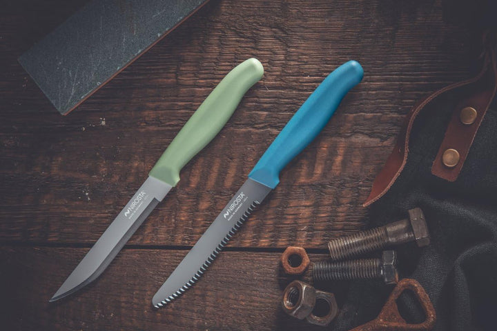 NIROSTA Elemental 2er Messerset – Made in Germany – Extra Scharfe Klingen – Frühstücks- & Universalm