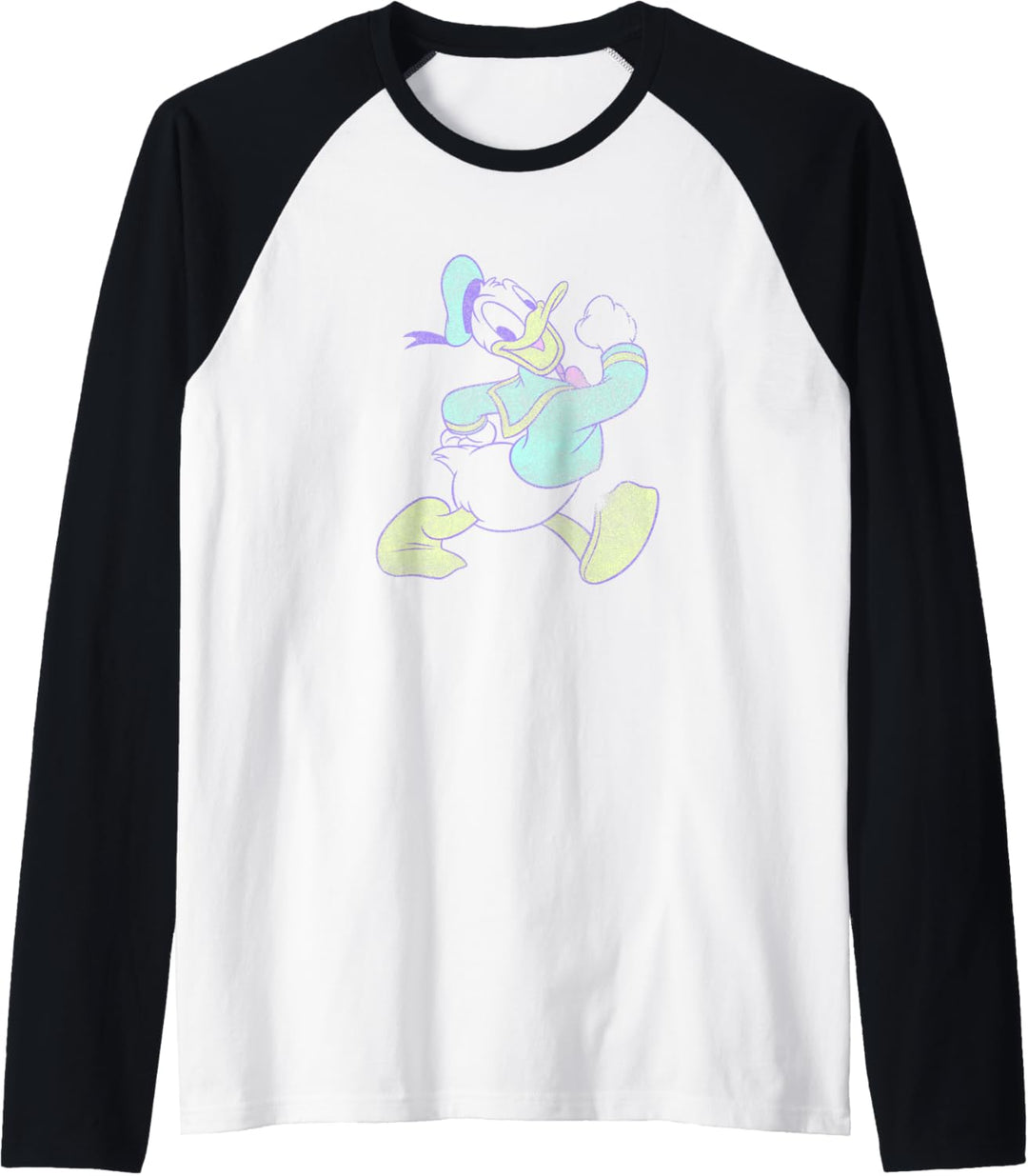 Disney Mickey And Friends Donald Duck Neon Portrait Raglan
