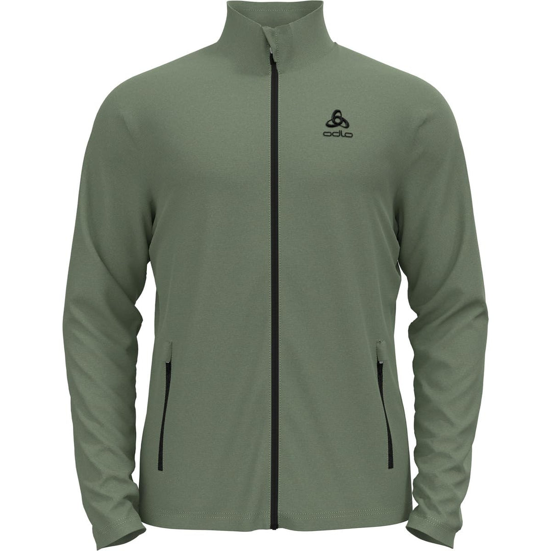 Odlo Herren Hoodyjacke mit Reissverschluss ROY, matte green - deep depths, XXL