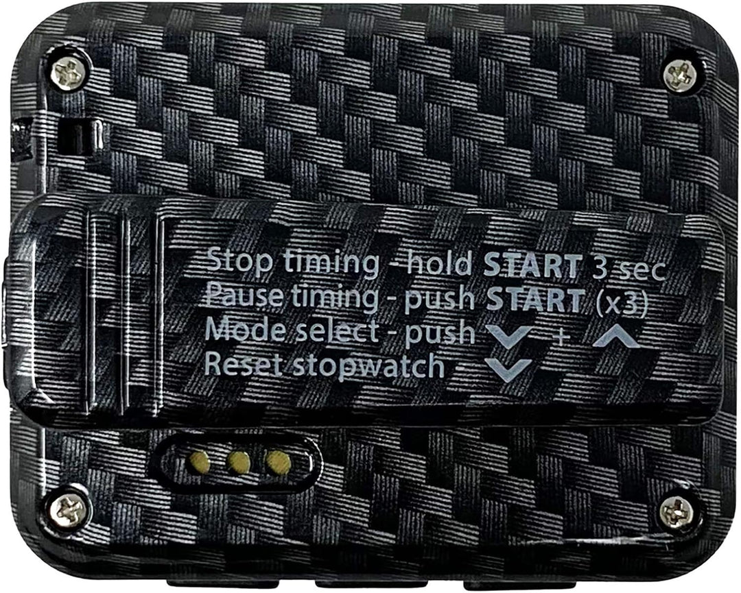 Gymboss Charge Intervall-Timer und Stoppuhr (Carbon/Schwarz) Carbon Schwarz, Carbon Schwarz