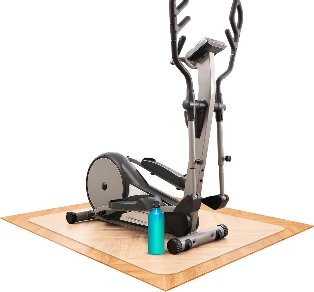 SCHMIEDWERK Bodenschutzmatte für Fitness und Sportgeräte - rutschfeste Unterlage für Crosstrainer, H