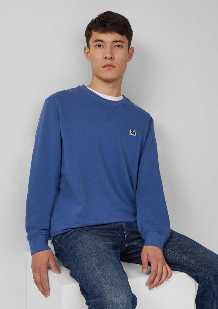 s.Oliver Herren Sweatshirt M Royalblau, M Royalblau