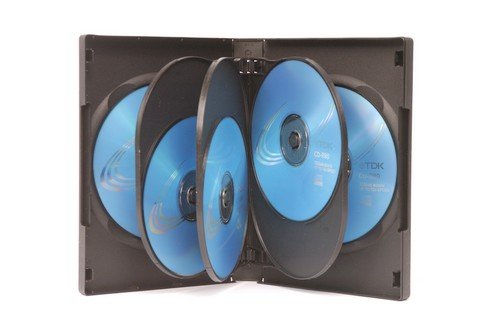 Unbekannt 10 x 8-Fach DVD Hüllen, Noir - Noir, Minimalistisch, Medien, DVD Video