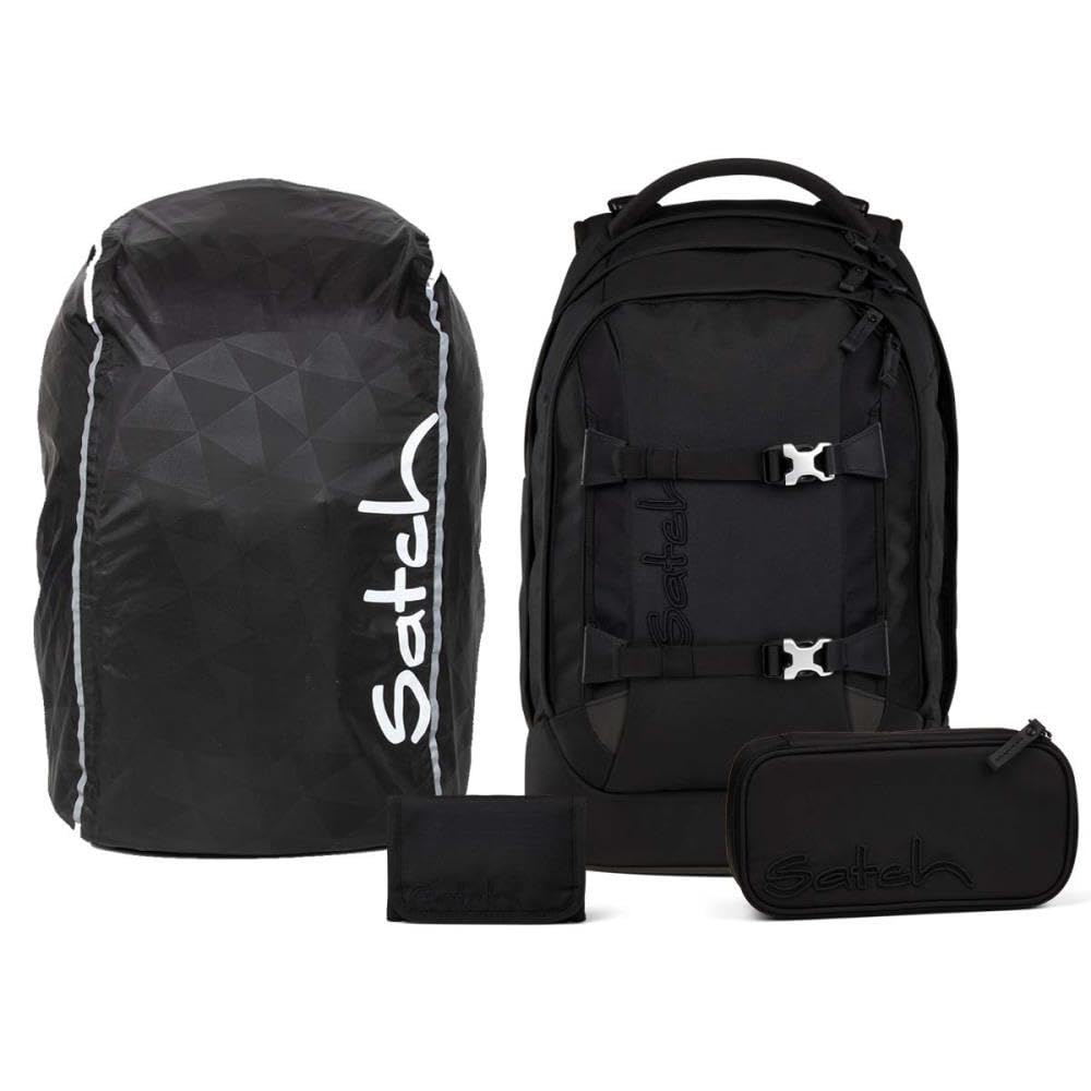 Satch pack Nordic Skandi Streetwalk Edition Schulrucksack Set 4tlg. inkl. Schlamperbox, Geldbörse un