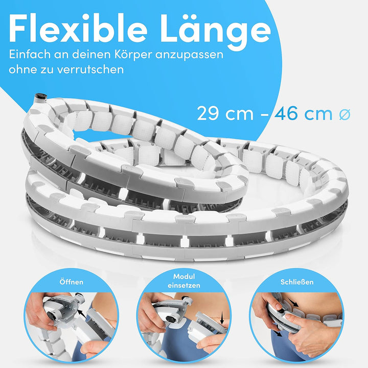 STREYDA ® Premium smart Hula Hoop, Hula Hoop Reifen Erwachsene aus hochwertigem Silikon - Hoola Hoop