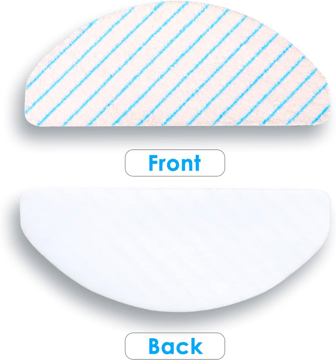 CHAIN PEAK (100 Stück) Einweg-Mikrofaser-Wischpads für ECOVACS DEEBOT OZMO T8/ T8+/ T8 AIVI/ T9/ T9
