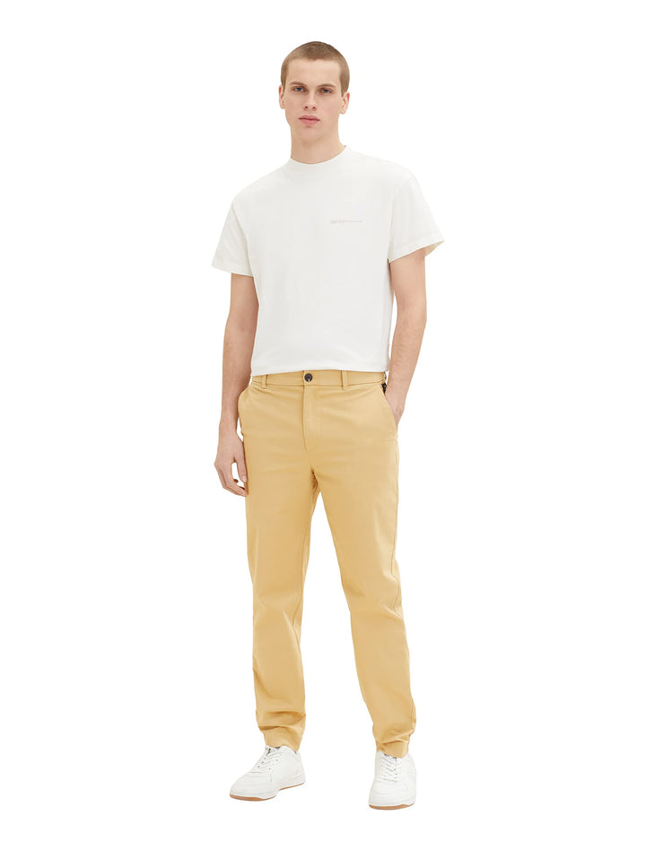 TOM TAILOR Denim Herren Relaxed Chino Hose, L 31041 - Brown Rice
