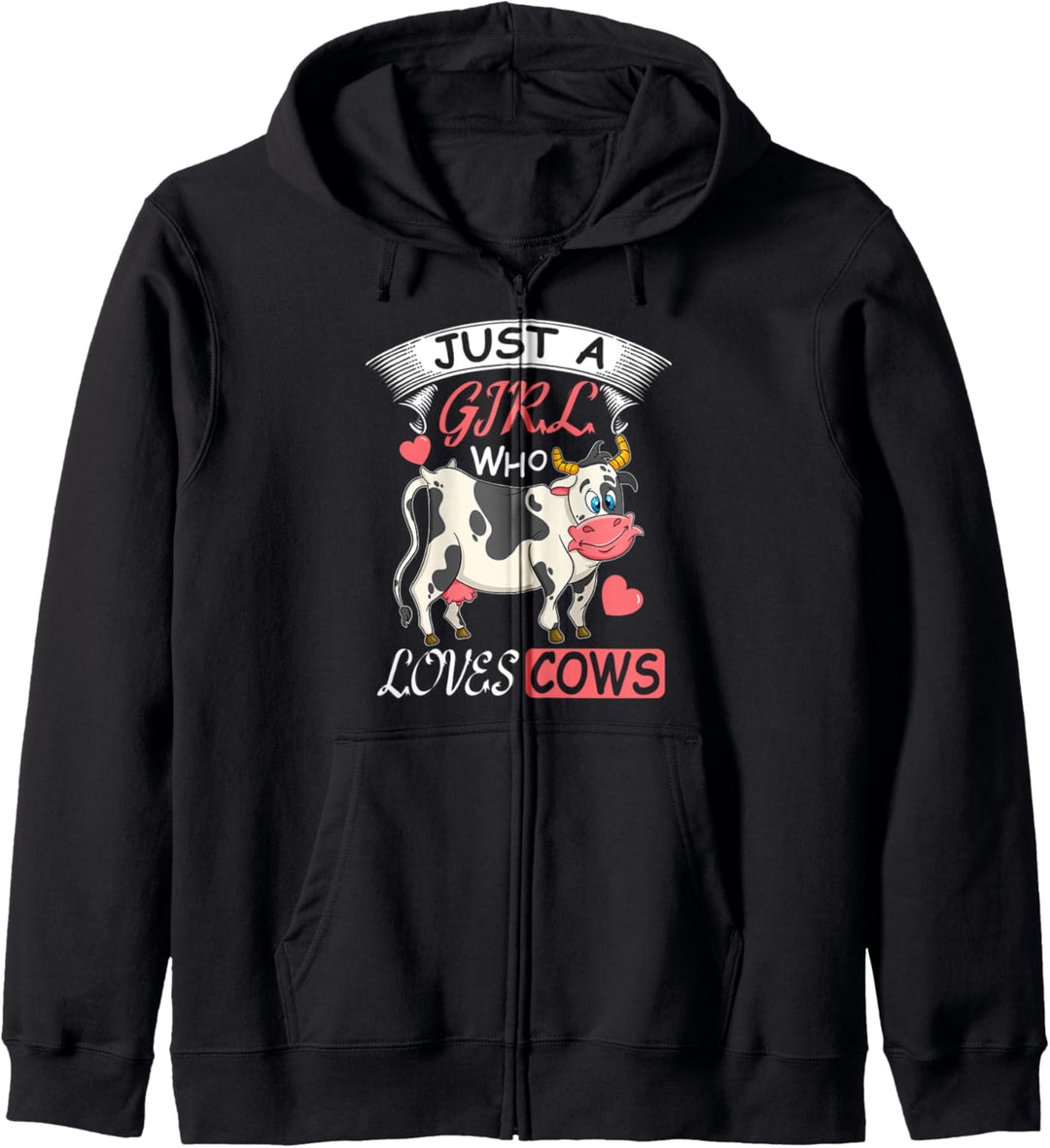 Just a Girl who loves Cows Landwirtschaft Trecker Biobauer Kapuzenjacke