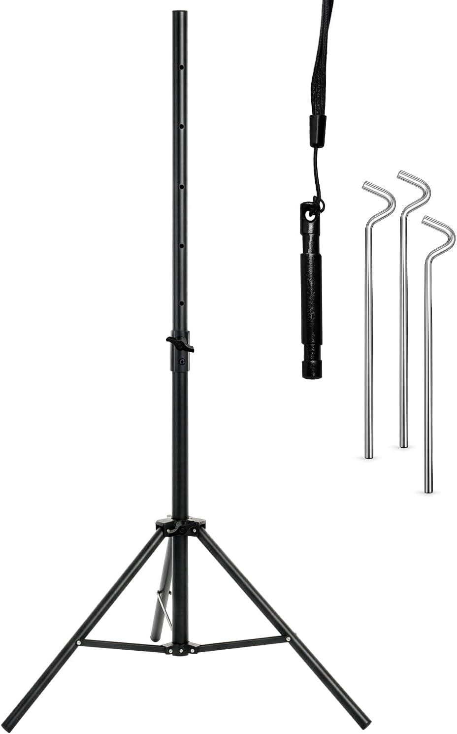 ARLI Dreibein Stativ 120 cm mit Zeltheringe für SAT Antenne Stahl klappbar höhenverstellbar Camping