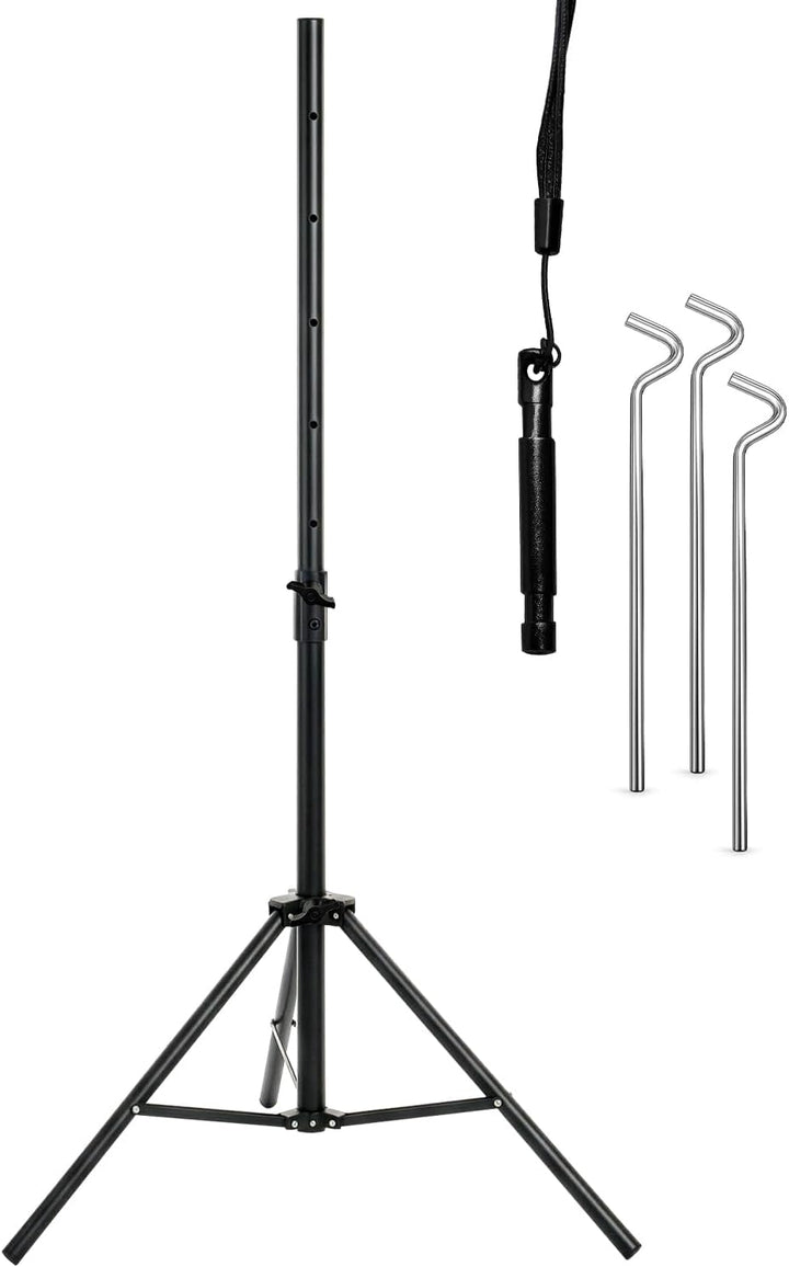 ARLI Dreibein Stativ 120 cm mit Zeltheringe für SAT Antenne Stahl klappbar höhenverstellbar Camping