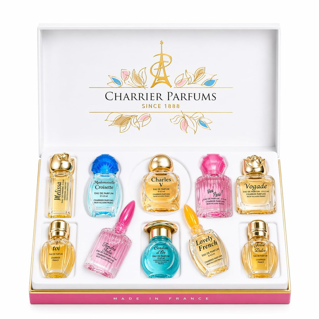 Charrier Parfums "Collection Precieuse" 10 Eaux de Parfum Miniatures Total 58.8 ml