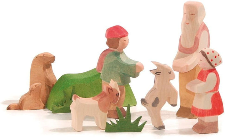OSTHEIMER 26502 Heidi aus Holz Höhe 10cm Märchen Märchenwelt