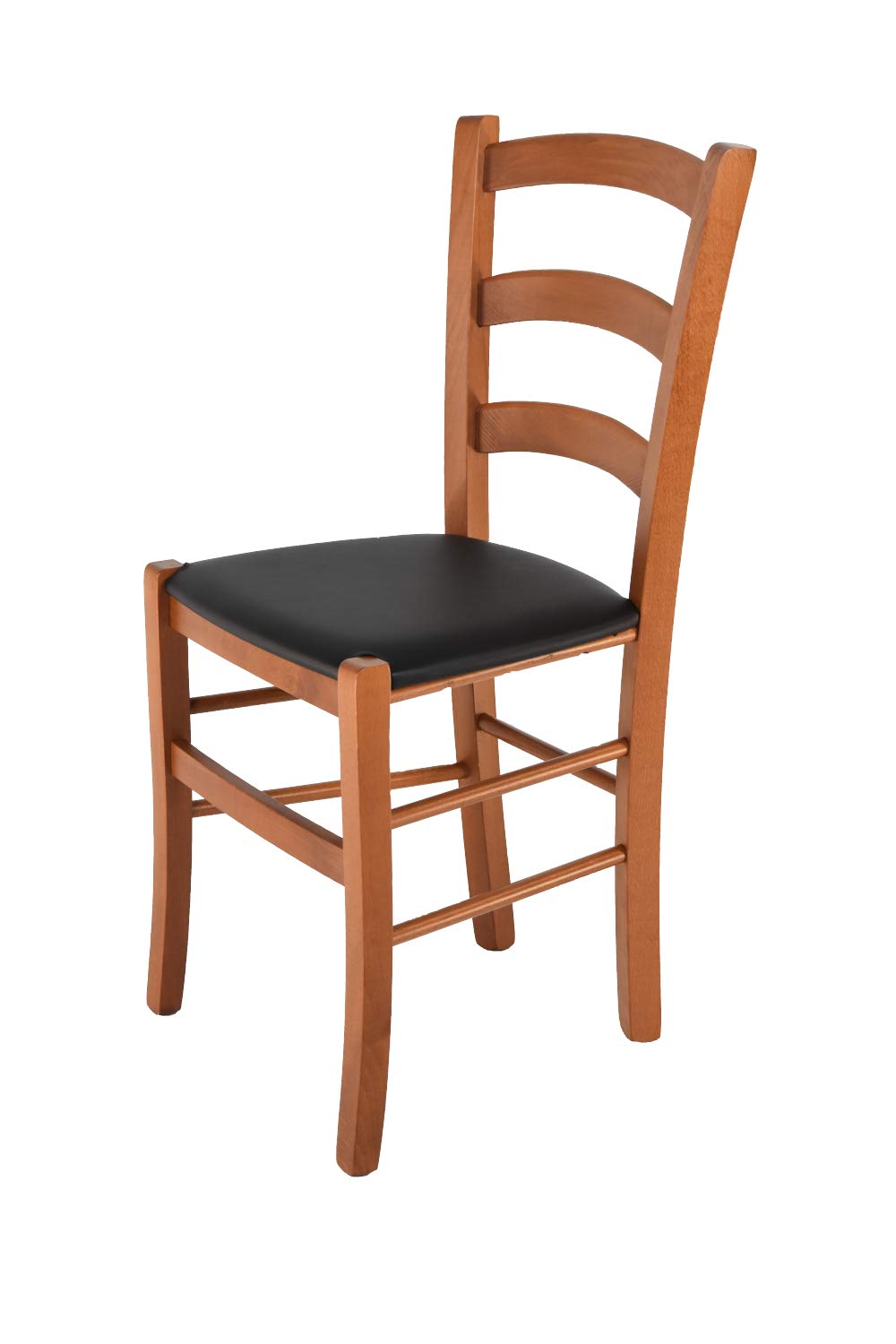 Tommychairs - Stuhl VENICE für Küche und Esszimmer, robuste Struktur aus lackiertem Buchenholz im Fa