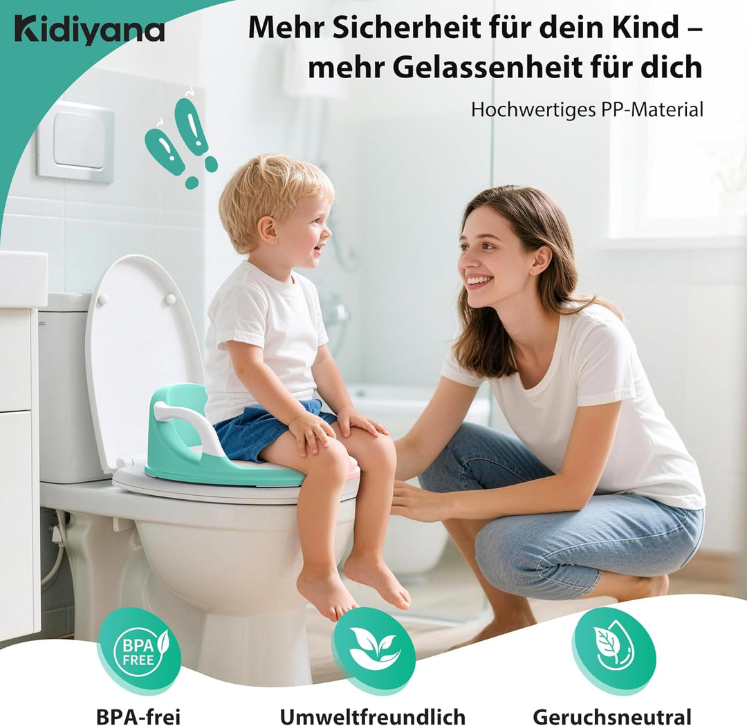 Toilettenaufsatz für Kinder, Kinder Toilettensitz mit weichem, abnehmbarem Sitzpolster, rutschfester