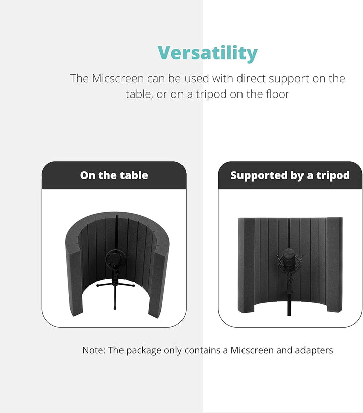ACOUSPANEL Micscreen für Mikrofon Schallschutz Isolations schild Akustischer Akustikschaum Schaumsto