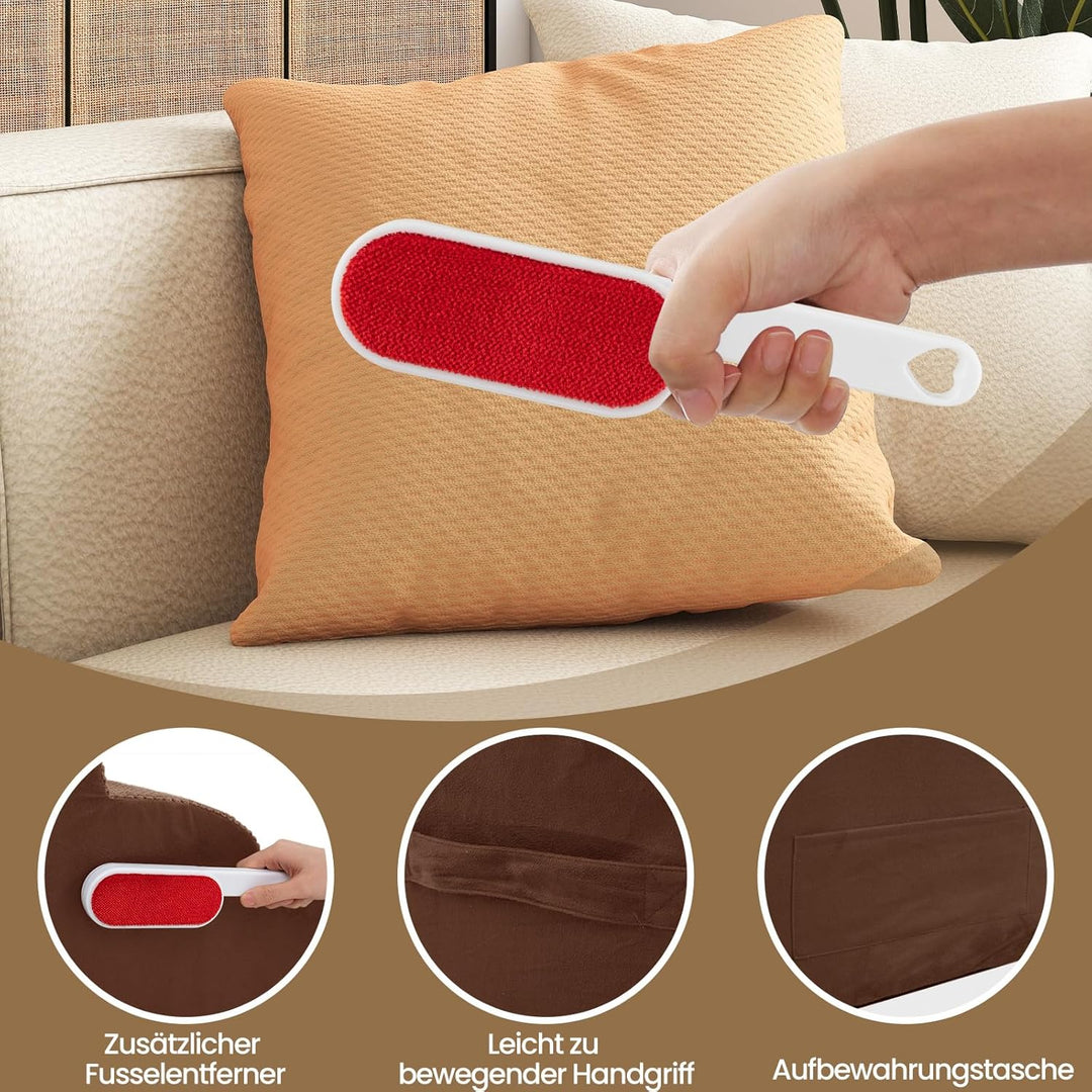 COSTWAY Hundetreppe 4 Stufen, rutschfeste Hundestufe aus Schaumstoff, inkl. Tasche, Haustiertreppe f