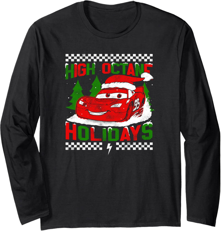 Disney Pixar Weihnachten Cars Lightning High Octane Holidays Langarmshirt