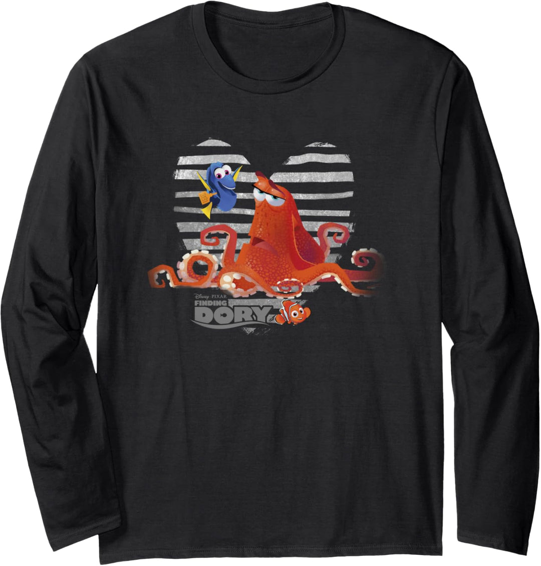Disney Pixar Finding Dory Hank & Nemo Heart Langarmshirt