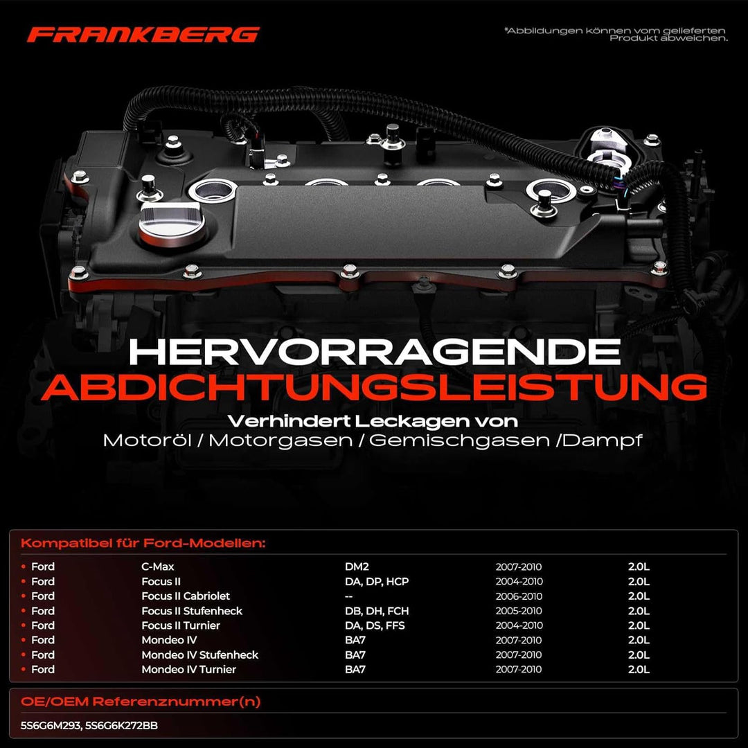 Zylinderkopfhaube Ventildeckel für C-Max Focus II Cabriolet Stufenheck Turnier Mondeo IV Stufenheck