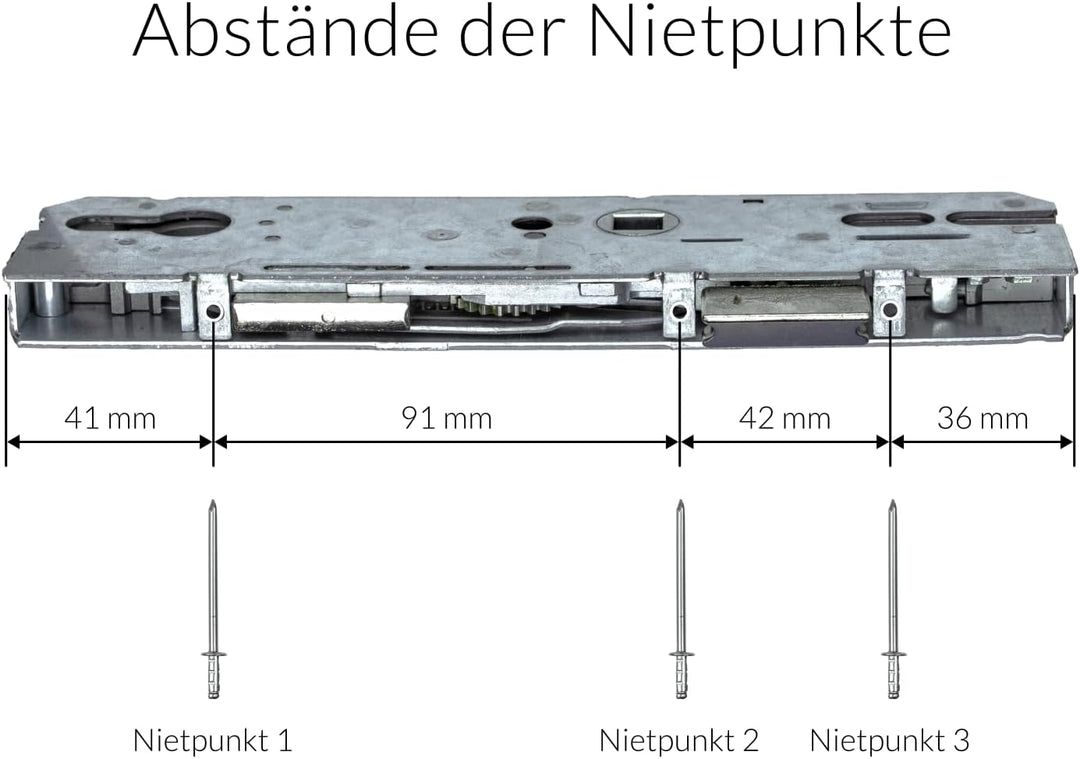 KFV Reparaturschloss 8250 | Einsteckschloss Renovierungsschloss für Mehrfachverriegelungen - Schloss