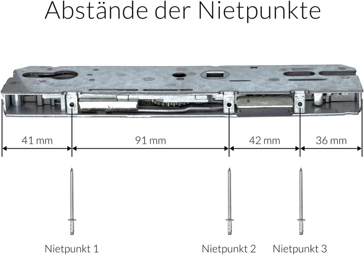 KFV Reparaturschloss 8250 | Einsteckschloss Renovierungsschloss für Mehrfachverriegelungen - Schloss