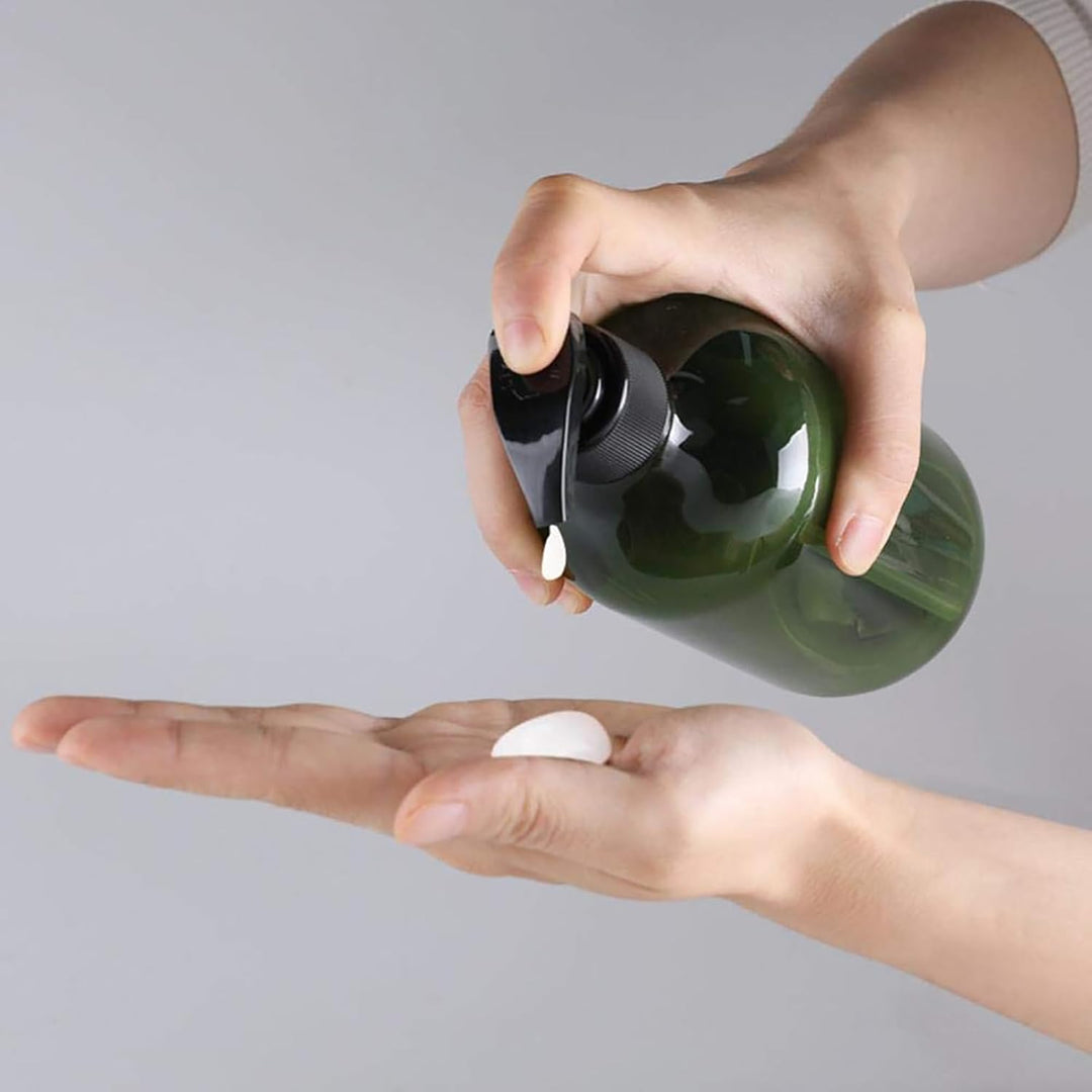 Empty Plastic Pump Bottles Dispenser, 500ml Soap Dispenser Bottles Bathroom Countertop Pump Dispense