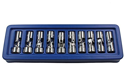 US Pro Steckschlüssel-Set, flexibel, metrisch, 10 mm - 19 mm, UJ Wackelgelenke B1693