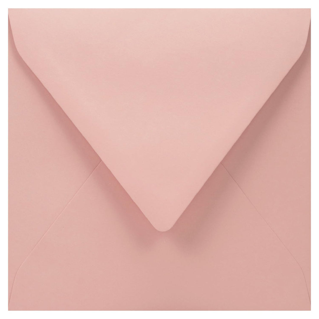 Netuno 100 quadratische Briefumschläge Blass-Rosa 153x 153 mm 110g Woodstock Cipria Recycling Briefh