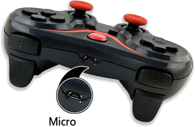 X3 Wireless Gaming Controller für PC, Computer Game Controller Gamepad für Handy TV CP VR