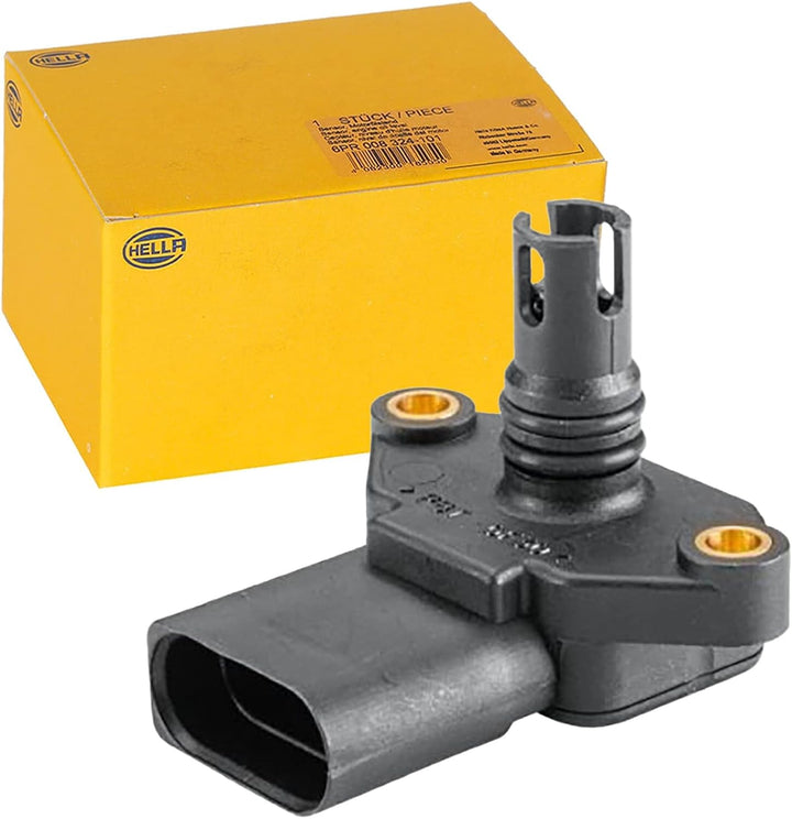 HELLA 6PP 358 152-161 Sensor, Ladedruck - 4-polig - geschraubt