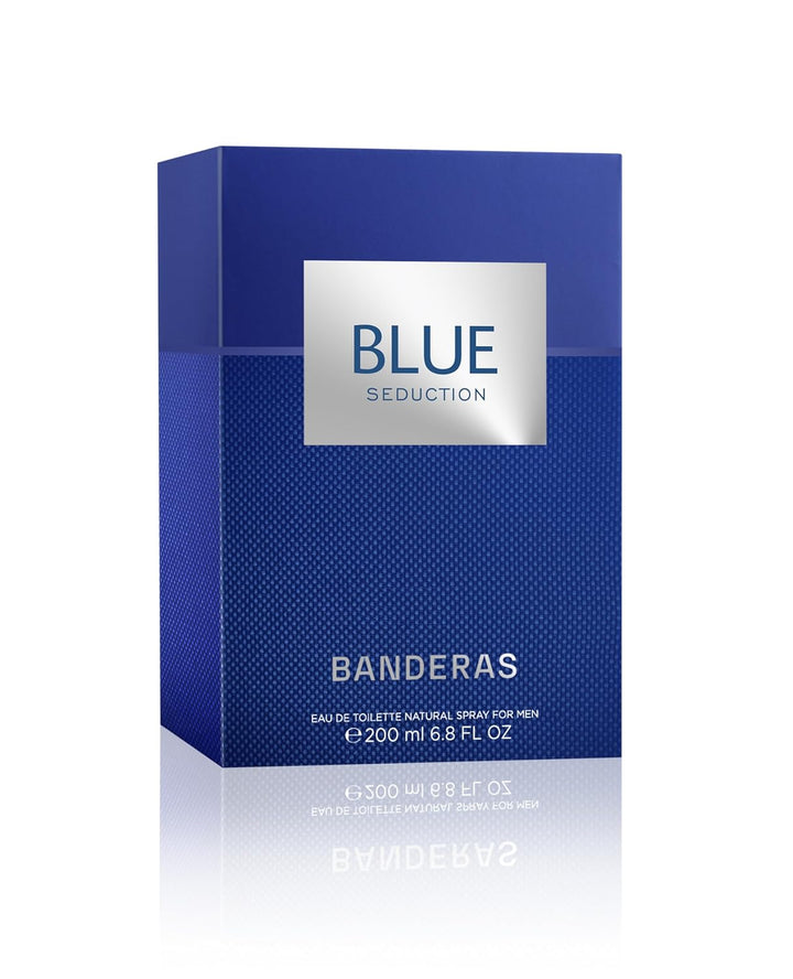 Antonio Banderas Perfumes – Blue Seduction – Eau de Toilette Spray für Herren – 200 ml Aromático 200
