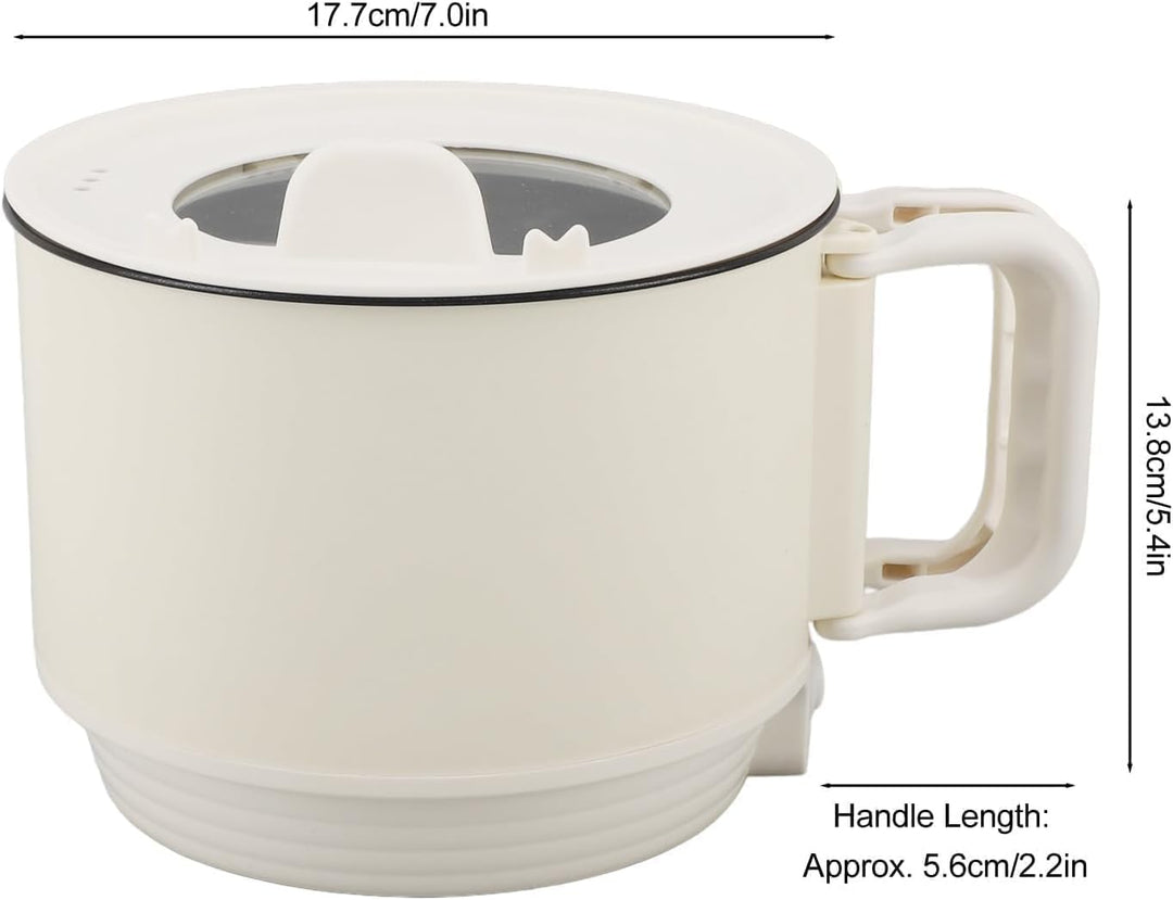 Elektrischer Hot Pot, 1,8 L, Grosses Fassungsvermögen, 2 Gänge, Verstellbar, Tragbar, Antihaftbeschi