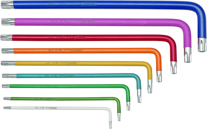 Draper 04776 Expert Metric Long Arm TX-Star® und Innensechskantschlüssel-Set, farbkodiert (18-teilig