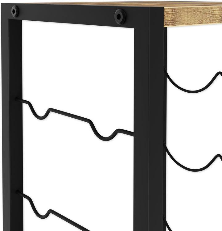 Lenmar - Metall Weinregal für 6 Flaschen | LOFT 2-6 | Kompakt Maximierte Kapazität | Modernes Design