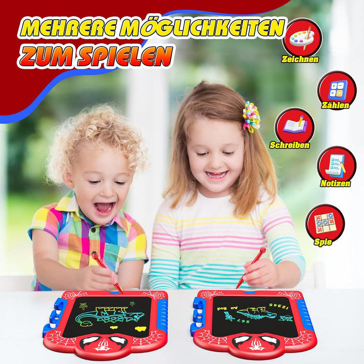 Braxel 2 Stück 8,5 Zoll LCD Schreibtafel Kinder Spielzeug Ab 2 3 4 5 6 Jahre Junge, Kinderspielzeug