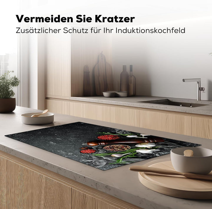 Herdabdeckplatte 90x52 cm Einteilig Küche Herdabdeckung Induktionsfeld Ceranfeld Herdabdeckplatten V