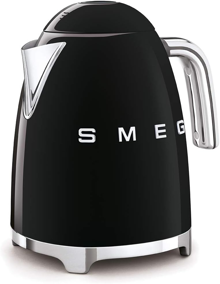 Smeg Elektrischer Wasserkocher KLF03BLEU, Edelstahl, 1.7 liters, Schwarz, Schwarz