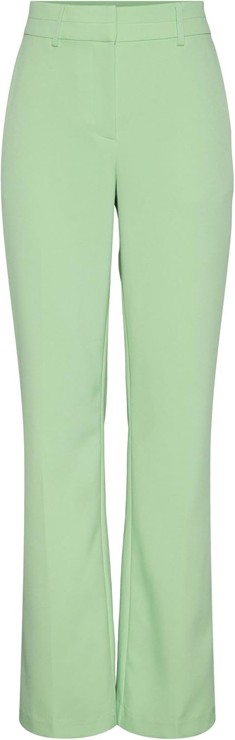 YAS Damen Anzughose Yasbluris Mw Flared Pant Noos S Summer Green, S Summer Green