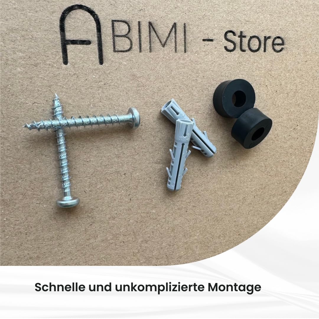 ABIMI Kindergarderobe Löwe aus pulverbeschichtetem Stahl – 4 Haken als Tierbeine – Wandgarderobe für