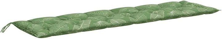 vidaXL Gartenbank-Auflagen 2 STK. Blattmuster 200x50x7 cm Stoff 200 cm Blattmuster, 200 cm Blattmust
