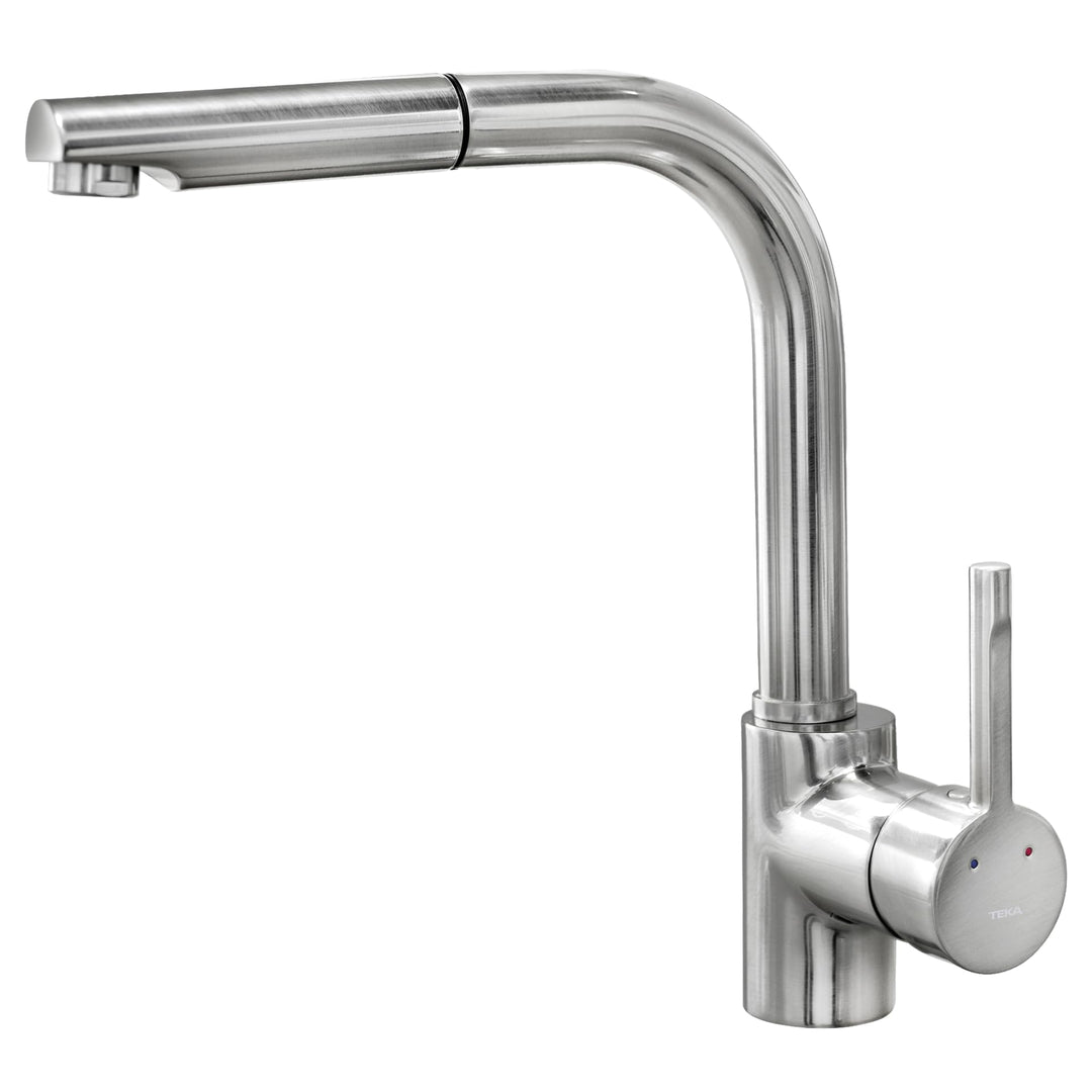 GRIFO ARK 938 I INOX Monomando fabricado en acero inoxidable, flexible de alta resistencia, maneral