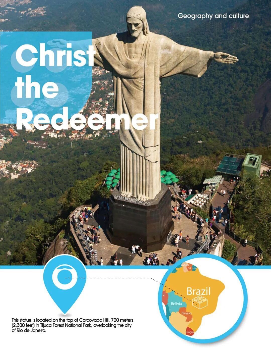 Architekturmodell zum Bauen mit Bausteinen. Christus der Erlöser. Rio de Janeiro. Christus Von Rio D
