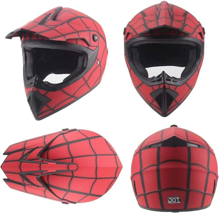 Jugend Motorradhelme,Kinderfahrradreithelm,Junge Und Mädchen, Roller Ski ATV Helm,ECE-Zertifizierung