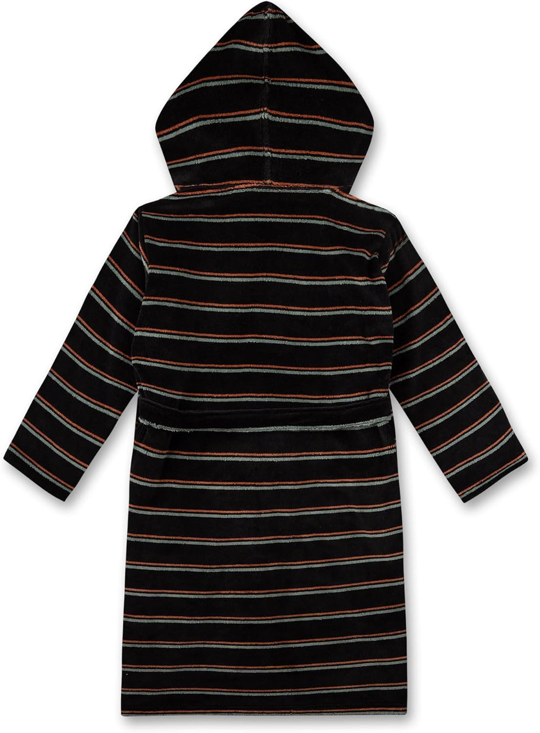 Sanetta Jungen-Bademantel Ringel | Hochwertiger Bademantel für Jungen mit Kapuze und Gürtel. Bademan